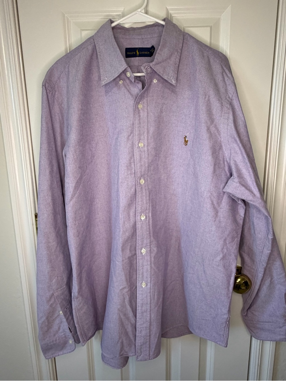 Ralph Lauren Men's Button-Down Shirt in Light Lavender